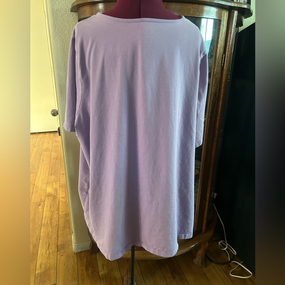 Catherine’s Lavender V-Neck Women's Top - Picture 3 of 4